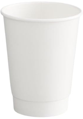 COVR 500 Gobelets Double Paroi 40 cl / 14 oz / 500 unités, Recyclables, Boisson Chaude et Boisson Froide, Solide et Bonne Prise en Main, Résistant