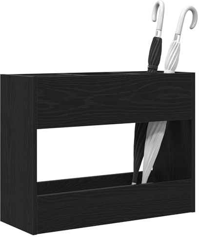 vidaXL Sonnenschirmhalter Schwarz Eichen-Optik 65 x 24 x 50 cm