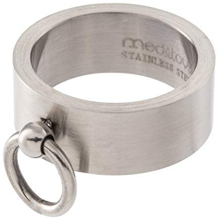 meditoys - 'Ring der O' in Edelstahl (matt), Finger-Ring Damen Herren