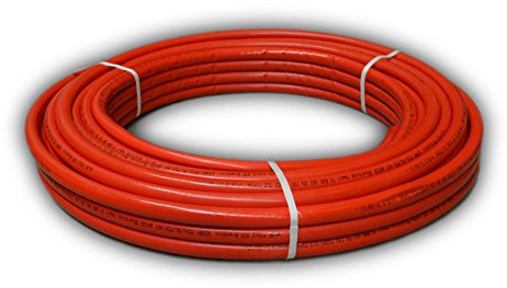 Aluverbundrohr 16 x 2 mm mit 6 mm Isolierung rot PEXB/AL/PEXB DVGW - 50 m Rolle
