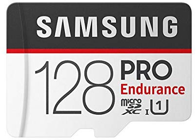 Samsung PRO Endurance 128 GB microSDXC UHS-I U1 100 MB/s Video Monitoring Memory Card with Adapter (MB-MJ128GA)