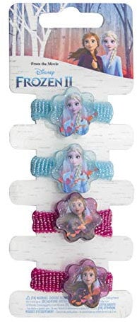 Disney Frozen 19383 2-4 Zöpfchenhalter, Mehrfarbig, 4 stück (1er Pack)