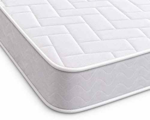 eXtreme comfort ltd ApexRest Double Mattress | Foam Layer, Bonnel Spring, Soft Comfort Firmness, Vacuum Packed, White, 4ft6 x 6ft3 (135 x 190 x 18cm)