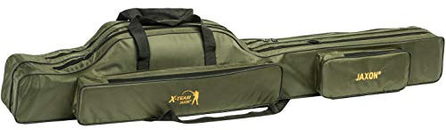Jaxon Rutentasche 2/3 Fächer Rutenfutteral Angeltasche 9 Varianten! 100-160cm (150cm/2 Fächer/UJ-XAT150)