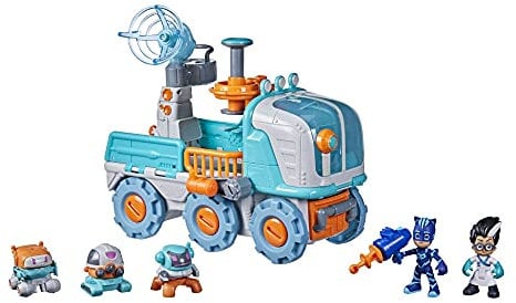 PJ Masks Romeos Roboterlabor Vorschulspielzeug, 2-in-1 Fahrzeug und Roboterfabrik für Kinder ab 3 Jahren