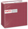 Fato, Trockene Papierservietten, Airlaid, Textileffekt, Packung mit 50 Servietten, Größe 40x40 gefaltet in 4, Dekoration Schatten Bordeaux