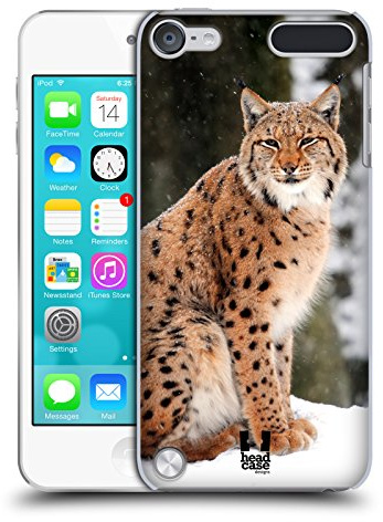 Head Case Designs Wilder Luchs Im Winter Bekannte Tiere Harte Rueckseiten Handyhülle Hülle Huelle kompatibel mit Apple iPod Touch 5G 5th Gen