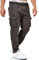 Indicode Herren Mathen Cargohose aus 98% Baumwolle inkl. Gürtel | Cargo Hose für Männer Raven, XL