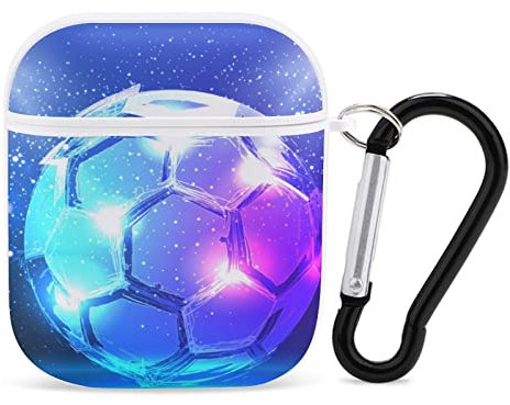 Airpods-Hülle Farblicht-Fußball Airpod Hard Case Cover Kopfhörerhüllen Für Apple Airpods1 Airpods2