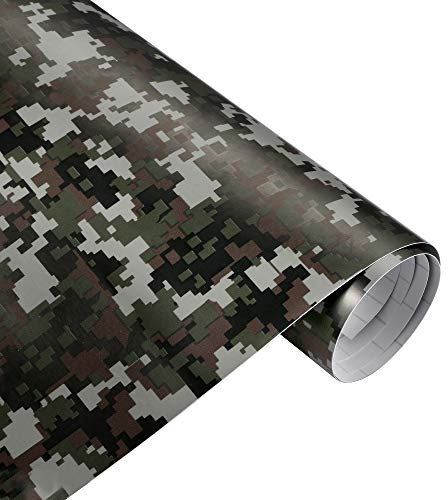 folimac 9,50 €/m² Camouflage Autofolie Selbstklebend mit Luftkanäle Car Wrap Autofolie #2 (9m x 152cm)