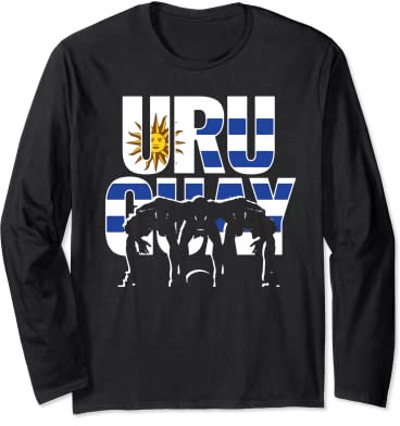 Uruguay Rugby Union Trikot 2019 Fans Trikot uruguayischer Unterstützer Langarmshirt