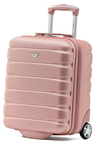 Flight Knight Koffer Leichter 2-Rad-ABS-Hartschalenkoffer Handgepack Zugelassen Fur 100 Fluggesellschaften British Airways, Ryanair & EasyJet Zugelassenes Kostenloses Handgepack 45x36x20cm