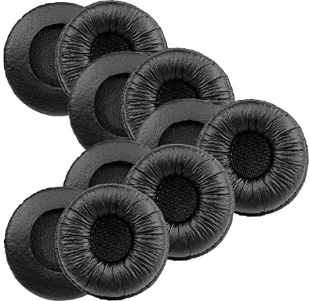 Ear Cushions for Plantronics Headset Replacement 50mm Ear Pads Designed for Headphone Plantronics HW251N HW261N HW510 Blackwire C320 3210 3220 Jabra Pro 920 9450 GN 2000 9125 Biz 2400II 2300 (10 Pack)