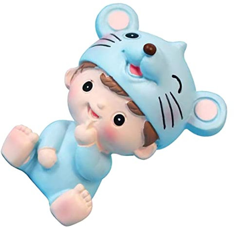 Abaodam Dorable Resin Cake Topper Birthday Cake Ornament for Party Cake Adornment