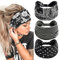 scicent 3 Stück Stirnbänder Damen Frauen Breites Haarband Boho Blumendruck Leopard Knot Elastische Kopfwickel Haarbänder Mehrfarbig - 16009