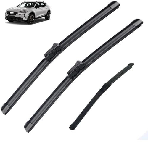 Vorne Hinten Wischer Klingen for Cupra Formentor 2020 2021 2022 2023 VZ5 Windschutzscheibe Fenster Windschutz Brushers Waschmaschine Auto Zubehör (Color : Front Rear, Size : RHD)