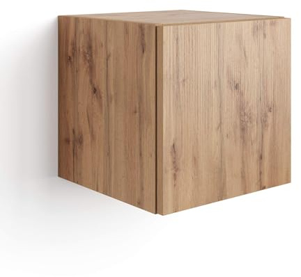 MOBILI FIVER, Hängeschrank Easy 36 mit Flügeltüre, Rustikale Eiche, Made In Italy