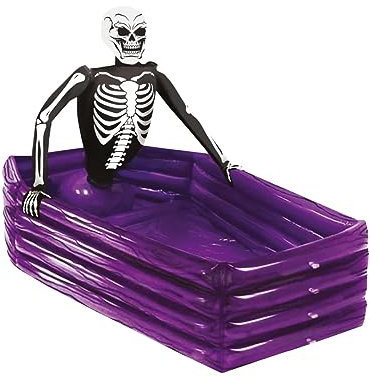 Horror-Shop Aufblasbarer Getränkekühler Skelett Motiv 100x35cm