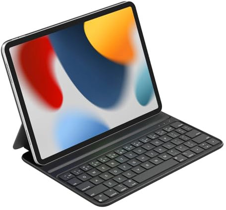 HOU Keyboard Case for iPad 10th Generation 2022/iPad A16 11th Genration 2025 (10.9/11 inch) – Smart Cover Folio, Slim & Light, Semi-Silicone, 2 Viewing Angles
