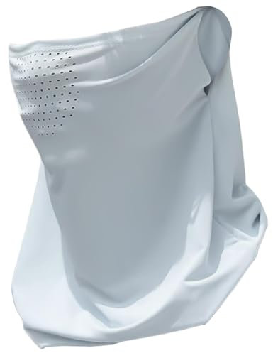 Sonnenschutz-Gesichtsschutz, Halstuch, Stirnband, atmungsaktiver Gesichtsschutz, LSF 50+, UV-Gesichtsschal, Ohrschlaufe, Halstuch, Bandana, Sonnenschutz, Gesichtsschutz, hellgrau, Refer to description