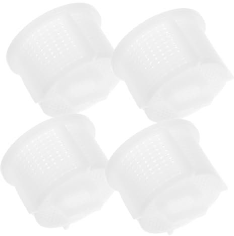 Homoyoyo 4 Pièces filtre machine à laver Pièces de rechange pour filtre d'entrée d'eau Filtre pour tuyau d'entrée d'eau Couvercle du filtre de la soupape d'admission rondelle blanche