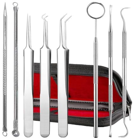 SPANCARE PHARMACEUTICALS Set di 8 pinze per comedoni e acne