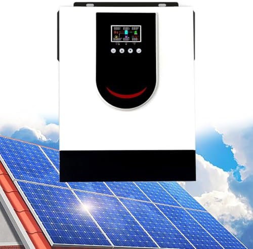 GESAIDES Onduleur Hybride Solaire sur/Hors Réseau 10,2 KW 48 V CC AC 220 V Puissance de Sortie à Deux Charges Chargeur Solaire MPPT 160 A Puissance PV Maximale 10 200 W Entrée