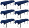 Showgeous 6 Stück Biertisch Tischdecke universal für 50cm u.70cm Biertische Hussen für Biertisch Biertischhussen Biertisch-Husse Bierzeltgarnitur Rechteckige Tischdecken Waschbar 100x250cm(Navy Blau)