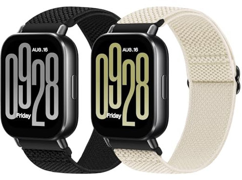 XANS Elastische Armband Kompatibel mit Xiaomi Redmi Watch 5 Active/Redmi Watch 5 Lite, 22mm Nylon Uhrenarmband für Garmin Vivoactive 4/Venu 3/Venu 2/Amazfit GTR 4/GTR 3 Pro/GTR 3/GTR 2/GTR 2e/GTR 47mm