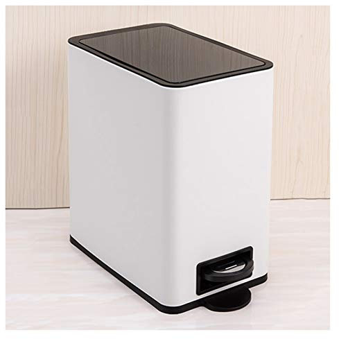 Waste Bins Creative Stainless Steel Trash Can Household Pedal Type Garbage Can With Cover Simple And Stylish Narrow Garbage Bin 10L/2.6 Gallon Garbage Bin Kitchen Trash C
