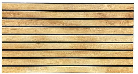 K&B Panels 3D Wall Panels, Realistic Wood Effect Styrofoam Wall Panelling Kit, Lightweight, Easy to Install, Dual Insulation to Reduce Acoustic Noise, Indoor & Outdoor (Natural) (10 Panels)