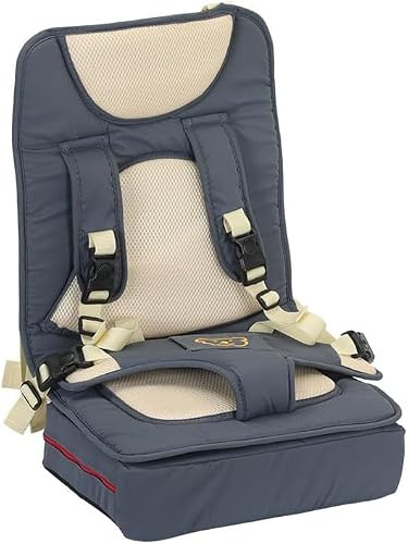 Ucuse Seggiolino auto compatto pieghevole con cintura di sicurezza da viaggio Design salvaspazio leggero e compatto