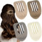 OWill 4 Stück Neutrale Farbe Matt Haarklammern für Damen,Flache Haarspangen,Haarspangen Damen Dünnes Haar,Haarklammer Gebogenes Design,Flat Claw Clip für Dünnes Haar und Dickes Haar