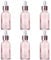 BESPORTBLE 6Pcs Pink Glass Dropper Bottles Leak Essential Oil Containers for Travel Reusable Perfume Storage with Precision Dosage Control