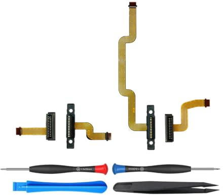ElecGear Connettore Laterale di Ricambio per Switch 2 e Joy-Con 2, Porta Femmina per Controller JC2 e Spina Maschio per Switch2 Magnetico, Modulo sinistro e destro con Cavo Flessibile