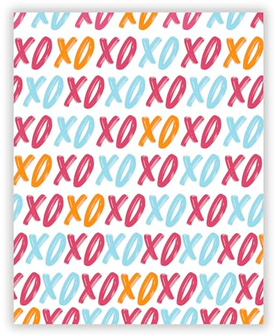 Druck-Palast XO Poster - 40x50cm - Kunstdruck - Kinderzimmer Kreative Wohnräume - Verspielt Bunt Modern - Hochwertiger semimatter Druck - Wanddeko ohne Rahmen für Kinder Familien Liebhaber von