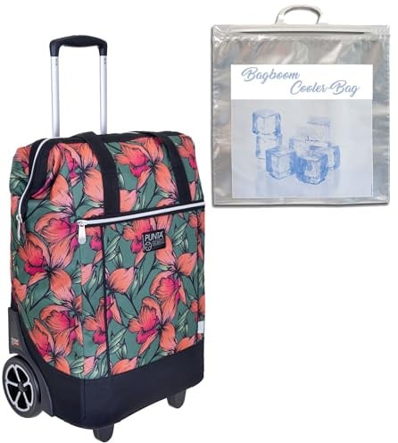 Punta Big Wheel Einkaufstrolley Shopping Trolley 10303 2614 Orange +t | Olivgrün Einkaufsroller Markt Korb Schwimmbad Saunatrolley + Thermotasche