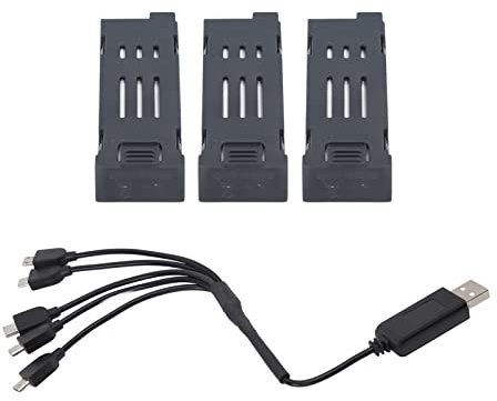 XOYIXOYI Drone Battery 1200mAh 3.7V for E58 L800 JY019 S168 Drones, High Capacity Rechargeable Lithium Battery with Overcharge Short Circuit Protection, Long Lasting Flight Time (3 Battery)