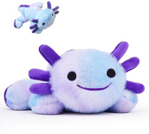 ZenithBurst Axolotl Kuscheltier,Axolotl Plüschtier, Gewicht Kuscheltier, Schlafotter, Weighted Stuffed Animal, Kuscheltiere Gewichtstiere Kinder