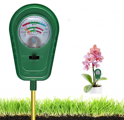 Cablelera Testeur Humidité Plante, Testeur Plante 3-en-1 pour Sol Humidité/Fertilité/pH pour Entretien Plantes, Soil Moisture Meter Soil Tester pour Jardin, pelouse, Ferme, intérieur et extérieur