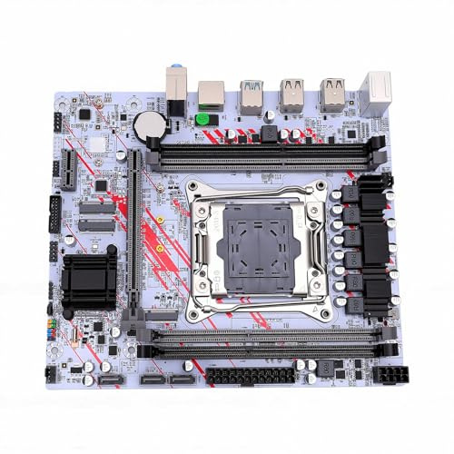 VELATEMOR X99-Motherboard LGA 2011-3 für E5 V3 V4-CPU, 4-Kanal-DDR3 Bis zu 128 GB, Dual M.2 NVMe NGFF, 8-Lagen-PCB, SATA 3.0, PC-Gaming-Motherboard