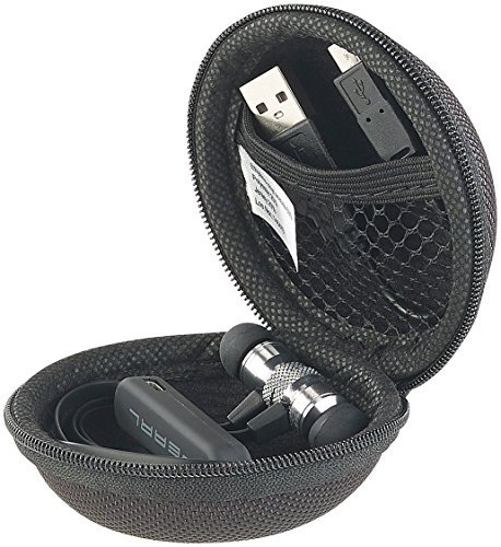 auvisio Kopfhörer Box: Hardcase-Schutztasche für In-Ear-Ohrhörer, 70 x 70 x 48 mm (innen) (Kopfhörer Aufbewahrungsbox, Hardcase, Headset, Bluetooth)