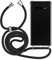 MyGadget Strap Case for Samsung Galaxy S10 Plus - Crossbody Phone Cover - TPU Silicone Case with Neck Holder - Cord Lanyard Carrier with Rope in Black