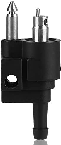 KIMISS 1/4 Zoll Kraftstofftank Stecker Rohrfitting Joint Fit für Außenborder (Schwarz)