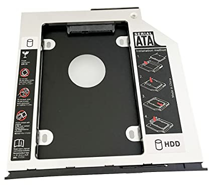 2° Secondo Disco Rigido HDD SSD Vassoio telaio Caddy ottico per HP ZBook 15 ZBook 17 G1 G2 con copertura della cornice del pannello frontale