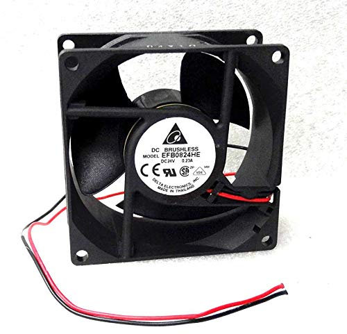 cooler Fan for Delta EFB0824HE 80mm x 38mm High Airflow Fan 24V DC Mini 2 Pin XH2.54 80x38mm