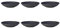 Villeroy & Boch Manufacture Rock 6er Set Suppenteller schwarz grau Porzellan