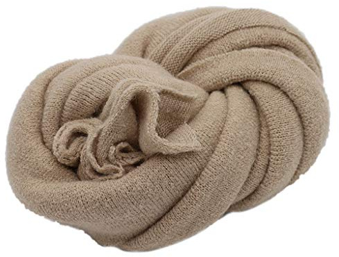 GROOMY Wrap, Newborn Stretch Wrap Infant Photography Props Solid Colour Soft Shooting Supplies Camel