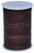 Cords Essentials 22 Yard 3mm Flat Leather Strip String Cord - Distressed Dark Brown