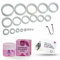 Vajraang Phimosis Stretching Rings (20 Ringe), mit Fore-Stretch Cream, Werkzeug und Bedienungsanleitung | Schnelle Ergebnisse | Komplettes Phimose-Behandlungsset für zu Hause